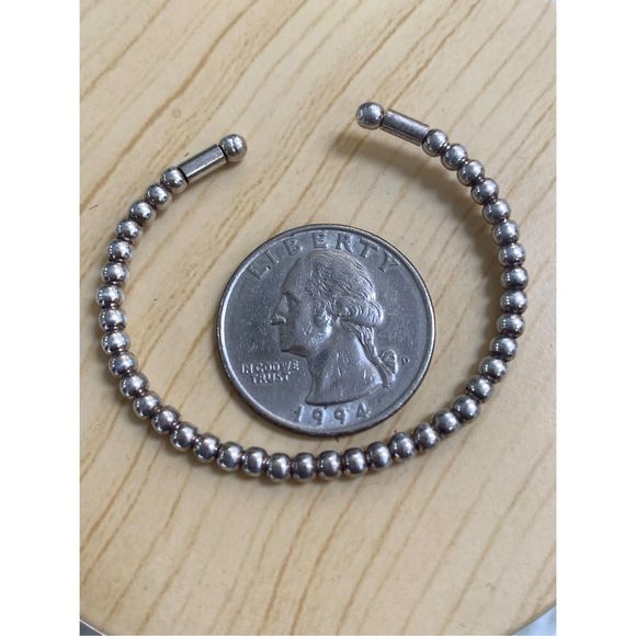 Silver Beaded Childs Bracelet #beaded  bracelet - Picture 5 of 5